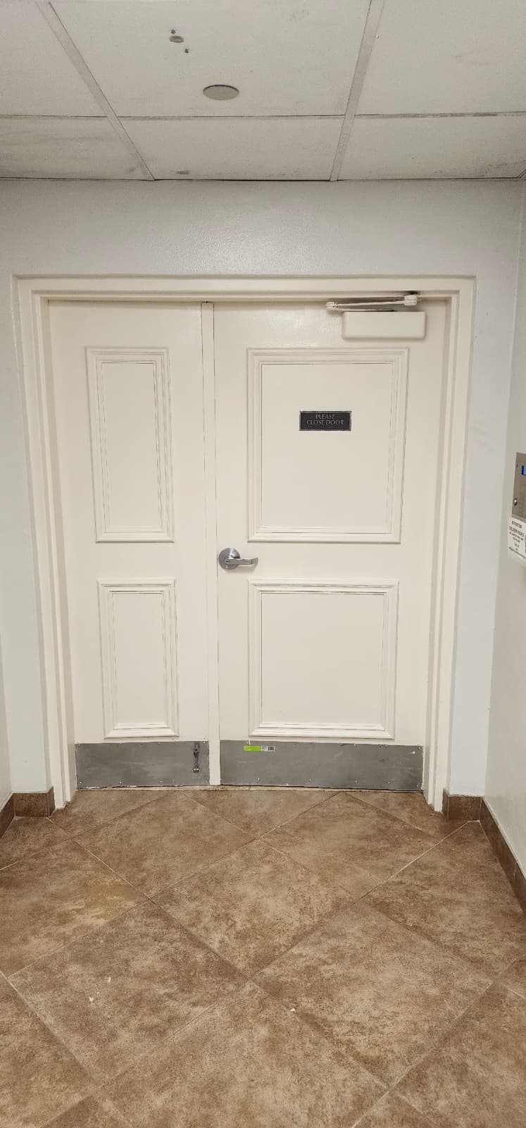 Commercial double-door entrance in West Palm Beach