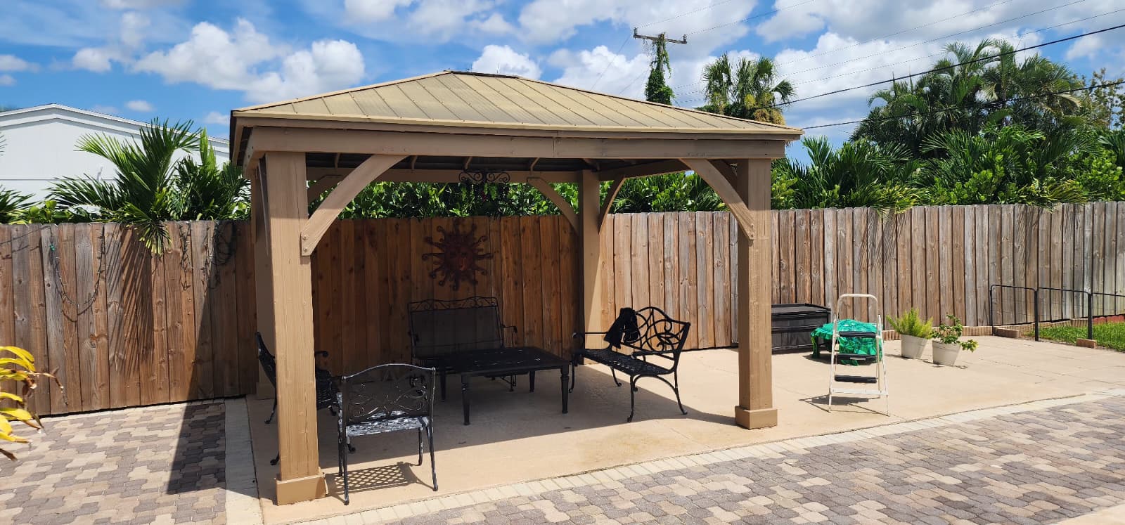 Completed gazebo repair in West Palm Beach